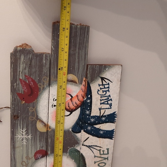 🎄Christmas Decor⛄Wooden Snowman Wall Sign - Picture 3 of 5